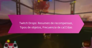 Read more about the article Twitch Drops: Resumen de recompensas, Tipos de objetos, Frecuencia de caídas
